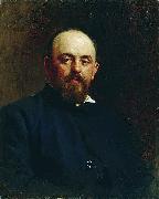 Ilya Repin Portrait of railroad tycoon and patron of the arts Savva Ivanovich Mamontov. oil painting on canvas